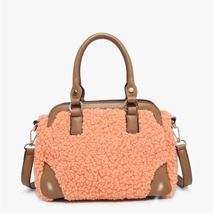 Jen & Co Mckay Vegan Sherpa Satchel
